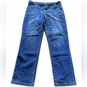 Nicole Miller SOHO High Rise Ankle Denim Jeans Size 16